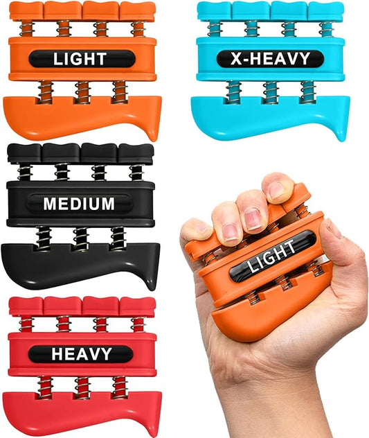 Grip Strength Trainer, Finger Strength Trainer for Grip Strength Training for Fingers, Wrists, and Hands for Home, Office, Gym, Climbing, Athletes, Musicians, and Therapy