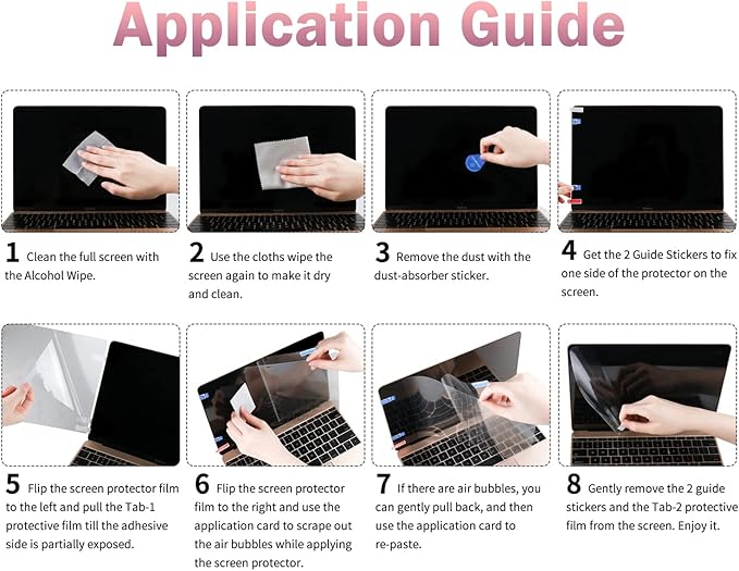 F FORITO 2-Pack 11.6 inch Anti Blue Light Screen Protector Compatible with 11" HP/ASUS/Acer/Lenovo/Dell/Samsung with 16:9 Aspect Ratio Laptop, Anti Glare & Anti Scratch Laptop Screen Filter