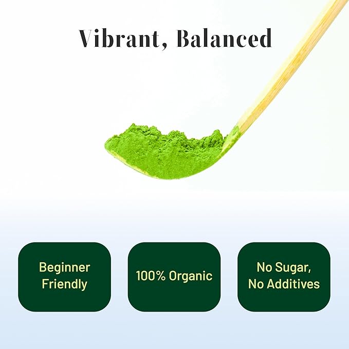 CHAYEAH, Jade Select Matcha – Organic Ceremonial Grade Matcha Green Tea Powder for Lattes & Everyday Matcha, First Harvest (1.06 oz Tin)