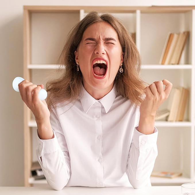 Anboor Jumbo Stress Ball for Adults and Kids,White Giant Squishies Stress Ball Change Colors in The Dark,Large Sensory Squeeze Ball Relief Stress for Boy Girl