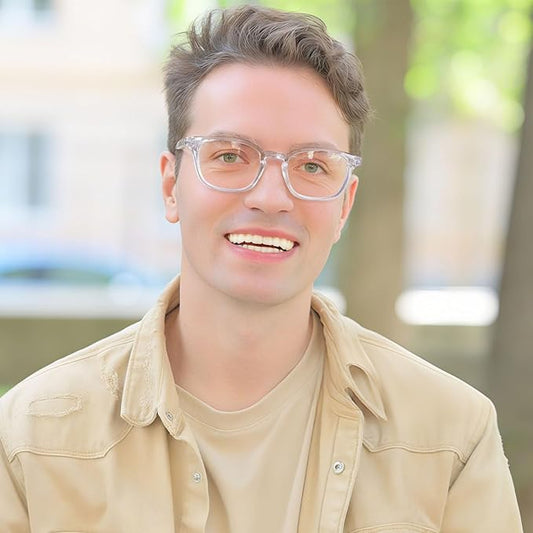 AQWANO 4 Pack Computer Reading Glasses Blue Light Filter Readers Glare Glasses for Men Women