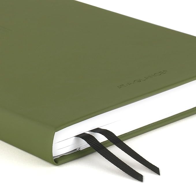 AT-A-GLANCE Foundation Goal Setting Planner, Undated Weekly & Monthly Journal, Track Progress, Create Habits, 5-3/4" x 8-1/4", Green (FD2-200-60)