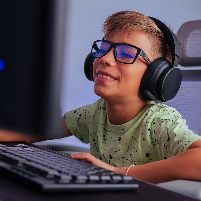 Horus X - Kids Blue Light Blocking Glasses | Computer glasses for boys and girls | Clear