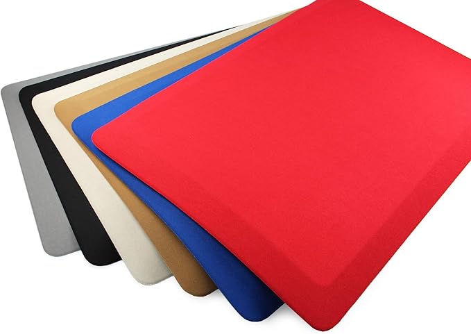 Ultralux Anti-Fatigue Standing Comfort Mat, Thick Non-Slip Cushioned Kitchen Floor Mat 3/4” Thick 16” x 24” Premium Durable Ergonomic Multi-Use Standing Support Pad, Home, Office, Kitchen Rug, Blue