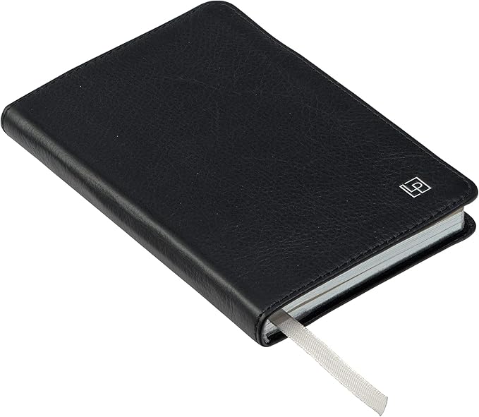Classic Leather Notebook Writing Journal, Softcover, Narrow Ruled, Table of Contents and Numbered Pages