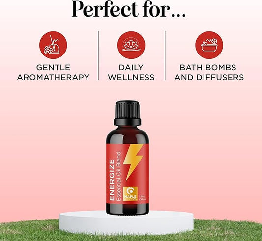 Citrus Essential Oils Blend for Diffuser - Invigorating Citrus Oil Diffuser Essential Oils with Energizing Lemon Orange and Lime Essential Oil - Pure Aromatherapy Oils for Diffuser Citrus Blend Oil