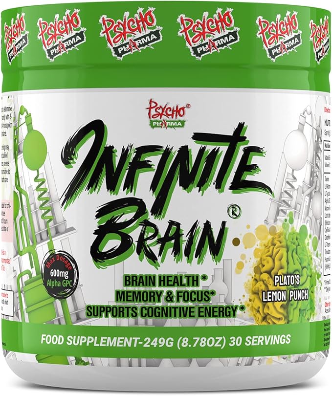 Psycho Pharma. Infinite Brain Nootropic Game Changer. Compete Win (Plato's Lemon Punch, 30 Serving)