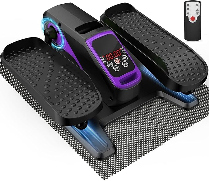 VIVURN-018 Under Desk Elliptical 5 Mode 12 Speed Low Impact Mini Electric Leg Exerciser As Seen on TV While Sitting for Seniors with Non-Slip Mat Quiet&Portable Seated Elliptical for Home and Office