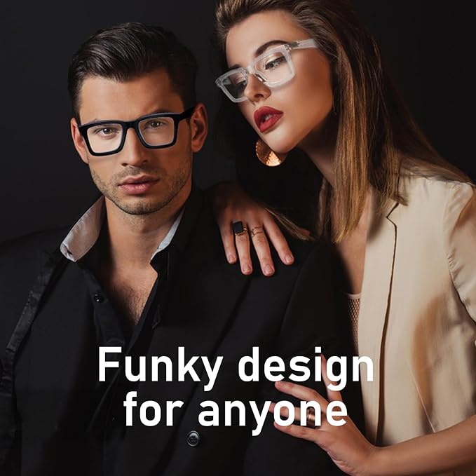 4 Pack Progressive Multifocus Reading Glasses for Women Men, Blue Light Blocking Spring Hinge Computer Readers