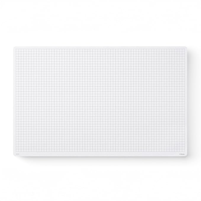 Notsu Graph Notepads 11 x 17 inch | Large Graphing Double Sided Drafting Pads with 1/4" Quad Grid Premium Thick Paper 120gsm