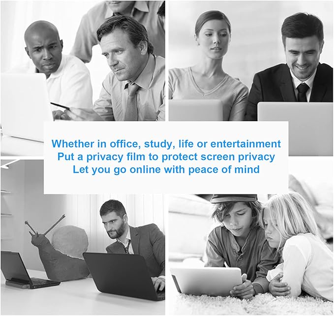 27.5" Privacy Screen Filter for Widescreen 16:9/10 Aspect Ratio Anti-Glare/Anti Blue Light/Anti Scratch Film, Glare Relieve Screen Filter Shield Blue Light Filter. Size is(610 * 340 mm).