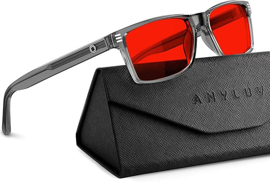 ANYLUV Blue Light Glasses Men Woman, Blue Light Blocking Glasses for Computer Gaming, Eye Strain Relief Eye Protection