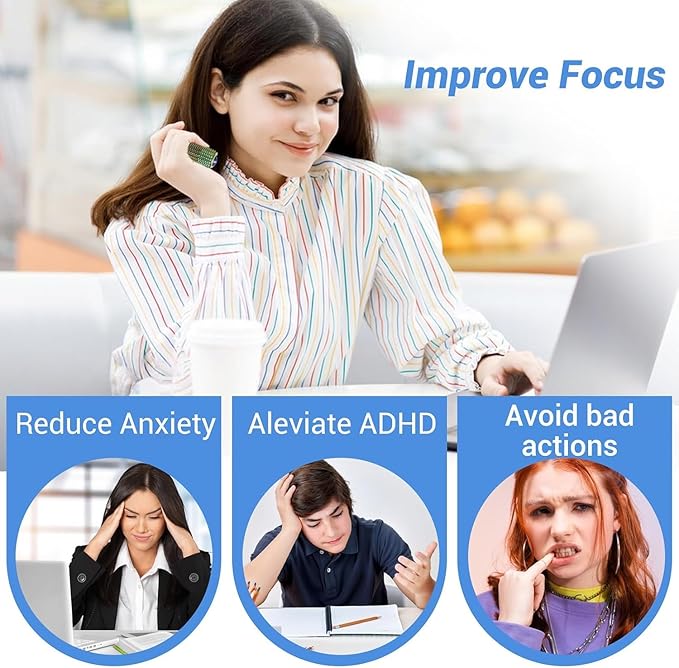 Little Ouchies Fidget Toy, Spike Roller Toy, Adults Pain stim Fidget Toy, Sensory Toy for Anxiety Relief Skin Picking, Press and Rotate Adults Spiky Sensory Toys, Portable ADHD Toys, Novelty Gifts