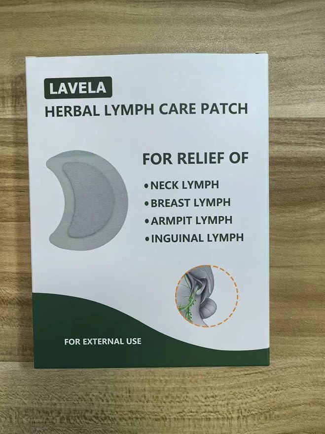 LAVELA 10 Pcs Lymphatic Drainage Patch Herbal Lymph Care Patch Lymph Node Patch Lymphatic Massage