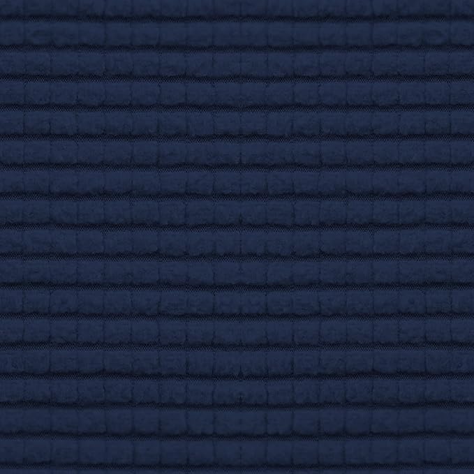 Easy-Going Stretch Individual Loveseat Couch Cushion Cover Sofa Cushion Furniture Protector Sofa slipcover Soft Flexibility with Elastic Bottom (2-Piece Loveseat Cushion Cover, Navy)