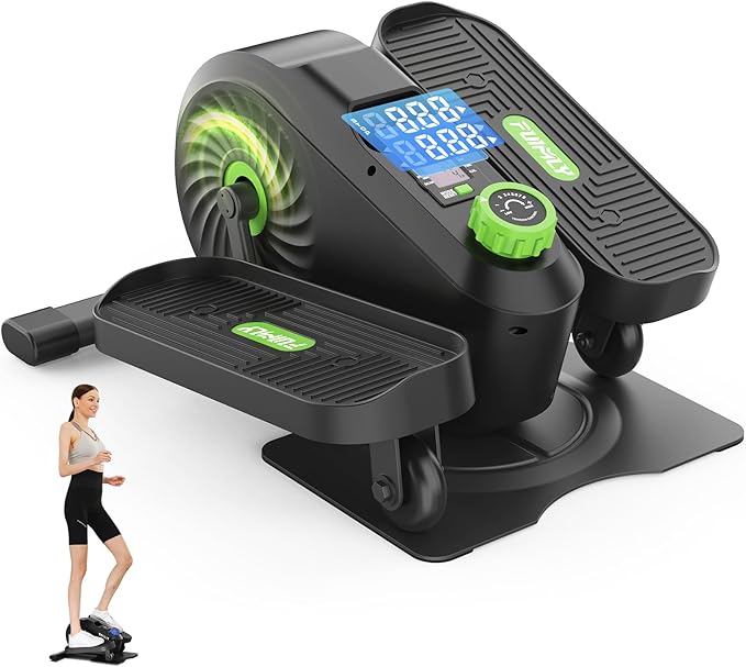 FUNMILY Under Desk Elliptical, Ellipse Leg Exerciser, Standing or Seated Mini Elliptical Machines, Portable Bike Pedal Exerciser for Seniors/Adults, Leg Workout Equipment for Home/Office