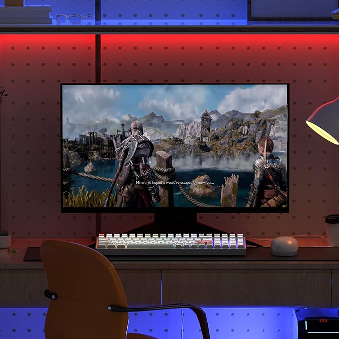 Newmen GM1000 Wireless Mechanical Gaming Keyboard,Bluetooth 5.0/2.4GHz/USB-C Hot Swappable Custom Keyboard,RGB Backlit Mechanical Keyboards for with Number Pad for Mac/Win（G-Blue Switches）