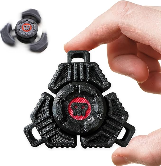 Latest Models 3D Printed Fidget Spinner, Multiple Rotation Modes，Long Spinning, Cool Silent, Small Mini Toys for Anyone Anxiety, Quiet Bearing