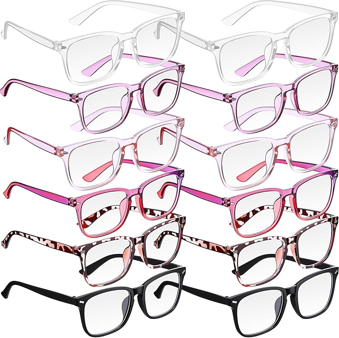 Jerify 18 Pack Blue Light Glasses for Women Men, Bluelight Blocking Glasses for Computer Reading Phone Screen Gaming TV
