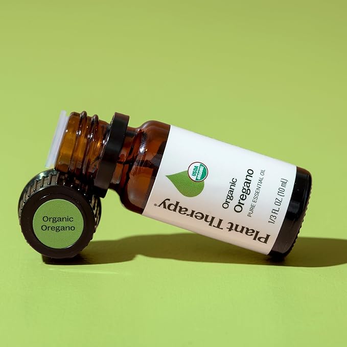 Plant Therapy Organic Oregano Essential Oil 100% Pure, USDA Certified Organic, Undiluted, Natural Aromatherapy, Therapeutic Grade 10 mL (1/3 oz)