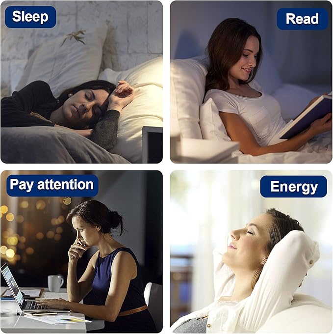 Light Therapy Lamp 10000 Lumens UV-Free Sunrise Alarm Clock Wake Up Light Super Bright Alarm Clock APP Control with 10 Built-in Natural Sounds Portable