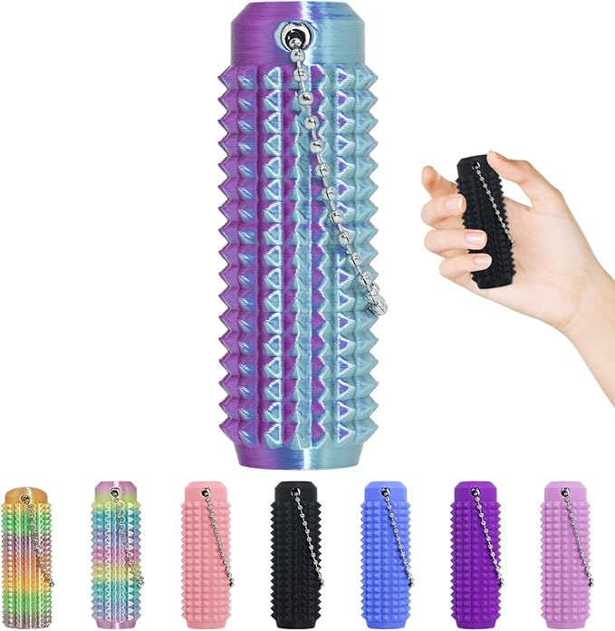 Little Ouchies Fidget Toys,Pain Stim Fidget Toy Reduce Stress for Adults,Anxiety Relief Pain Stim,Spiky Fidget Keychain for Anxiety and Stress Reduction,Novelty Gifts for Friends 1PCS