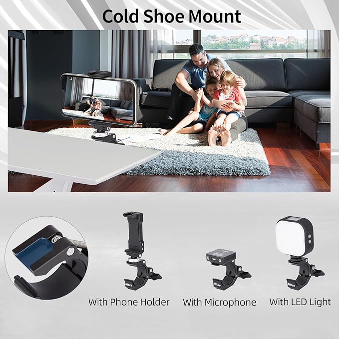 Nitze Super Clamp, Camera Crab Clamp with 3/8” to 1/4” Thread Adapter for Cameras, Lights, Hooks, Shelves, Tripods and Cross Bars - N18B