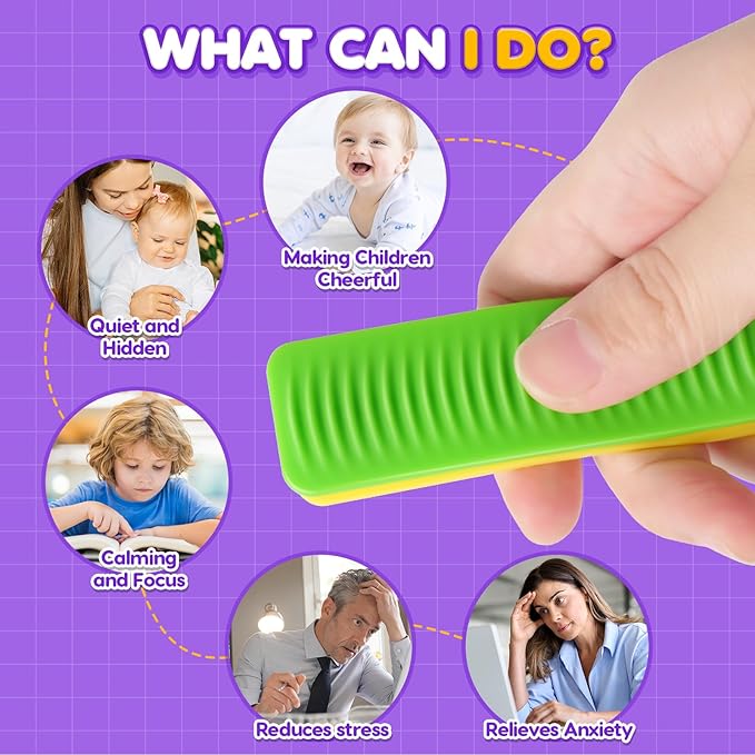 Sensory Fidget Toys Kids Adults: 24 Pack Textured Suction Toys for Autism Kids Calming - Sensory Stickers for Anxiety Relief - Fidget Strips for Classroom Desk - Gifts Christmas Stocking Stuffers