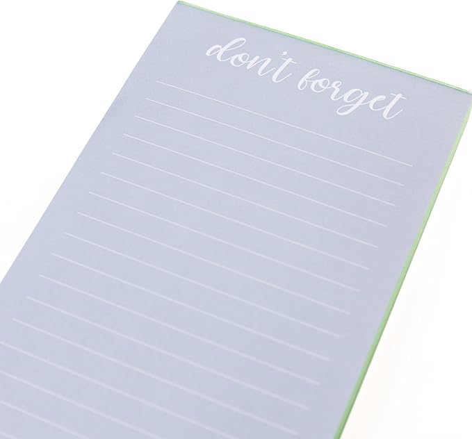 Graphique White Hydrangeas Magnetic Notepad, 100 Tear-Away Sheets for Grocery, Shopping & To-Do Lists, Writing Pad for Fridge, Kitchen, Office