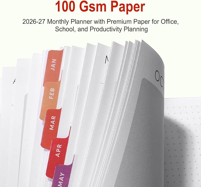 GNL Monthly Planner 2026-2027, 2 Year(27 Months) Calendar Planner, Oct. 2025 - Dec 2027, 7" x 10" Monthly Spreads & Yearly Planner, Perfect for School Office Home Planning, Green