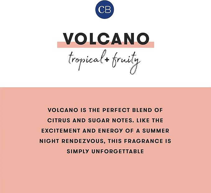 Capri Blue Reed Diffuser - Reed Diffuser Set Includes Scented Oil, Sticks, and Mercury Iridescent Glass Bottle - Home Decor Room Fresheners - Volcano (5.7 fl oz)