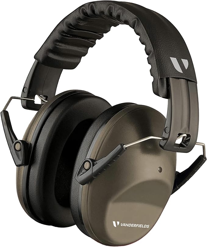 Vanderfields Hearing Protection Headphones - 26dB - Range Shooting Ear Protection - Noise Cancelling Ear Muffs for Adults