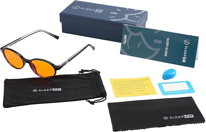 Blue Light Blocking Glasses for Women + Men - Better Sleep + Anti Eye Strain Protection - Computer Screens & Gaming