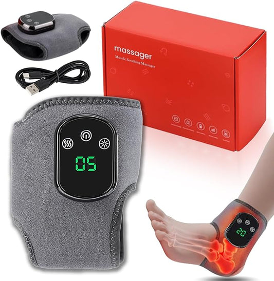 Rejuvacare Foot Massager, 2025 Upgrade Rejuvacare Foot Renew, Foot Renew Triple Method Massager for Neuropathy, 3-Speed Vibration & 5-Temperature Settings, for All Ages Ankle Massage (1PC)
