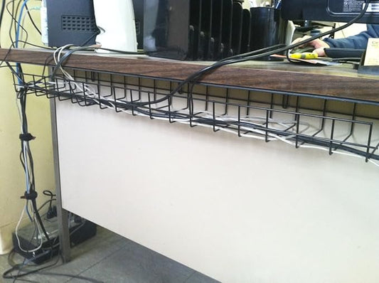 Northland Online Under Desk Cable Organizer 36 Inch Wire Tray | Under Table Cord Management Basket | Heavy Duty Steel