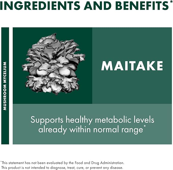 Host Defense Maitake Extract - Immune & Cellular Health Support - Herbal Supplement with Maitake Mushroom & Mushroom Mycelium - Liquid Supplement - 2 fl oz (60 Servings)*