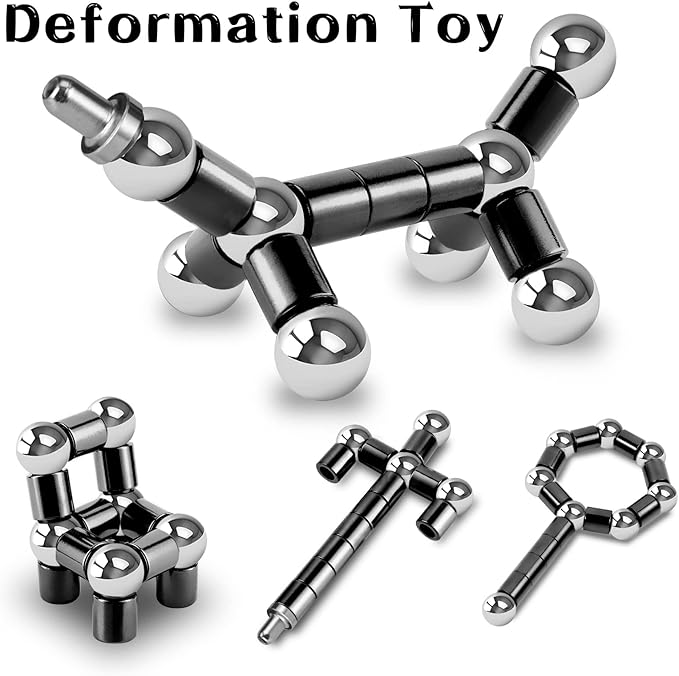 LARAH Black Fidget Pen Toy, Sensory Tool EDC Fidgeting Game for Adults, Cool Gadget Best for Stress and Anxiety Relief and Kill Time,Novelty Gifts for Teen and Adults