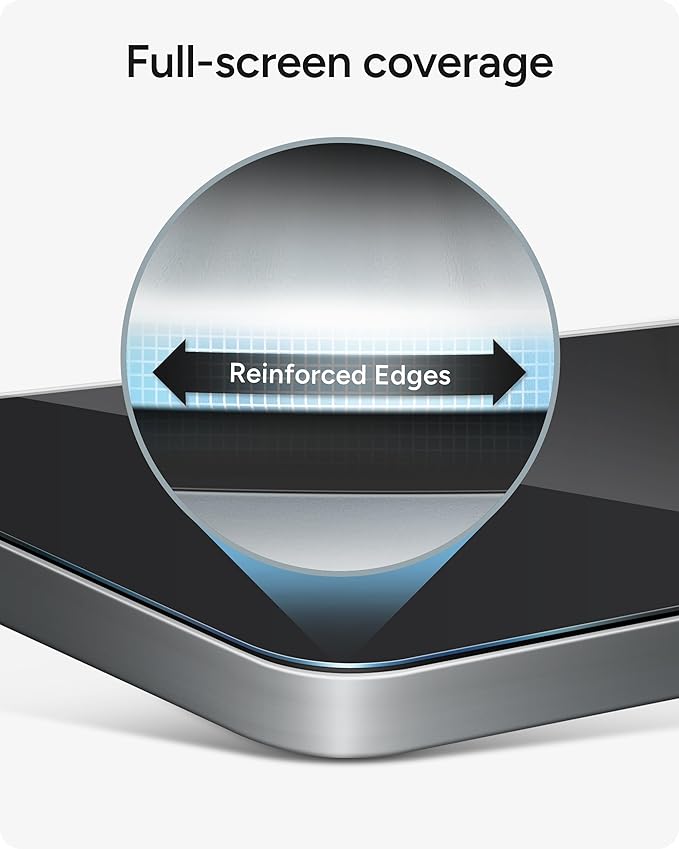 ZAGG Glass Elite Privacy iPhone 15 Pro Screen Protector - 5X Stronger with Reinforced Edges, 2-Way Privacy Filter, Scratch & Smudge-Resistant Surface, InvisibleShield, Easy to Install