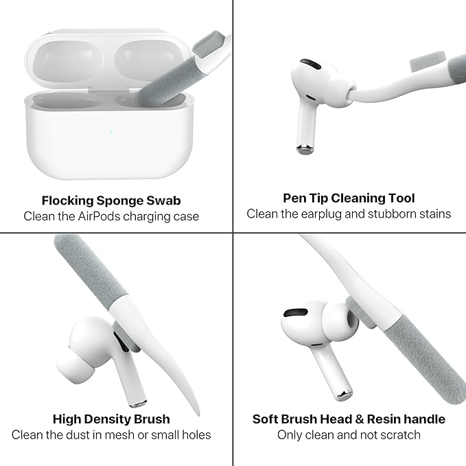 Maxjoy AirPods Pro 2nd/1st Generation Case Cover with Lock, AirPods Pro 2 Protective Case with Keychain Compatible with Apple AirPod Pro2 2023 USB C Cable 2022 Lightning Cable/ Pro1 2019, Green