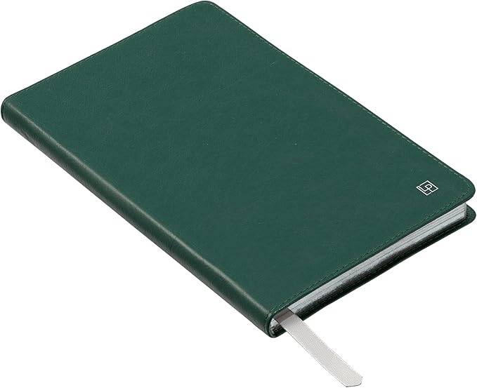 Classic Leather Notebook Writing Journal, Softcover, Narrow Ruled, Table of Contents and Numbered Pages
