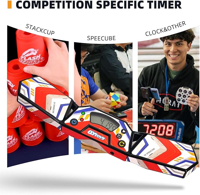 Professional Speed Cube Timer,Touch Control Timer with Display,Cube Race Stack Competition a Great Gift for Boys and Girls