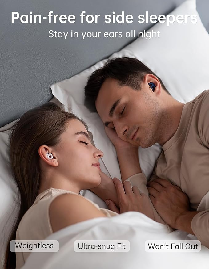 Welove Ultra-Comfy Ear Plugs with First-Ever UV Sanitizer—Reusable Earplugs for Sleep, Focus, Travel, and Noise Sensitivity |Hearing Protection |Customizable Fit | 18dB NRR Noise Reduction