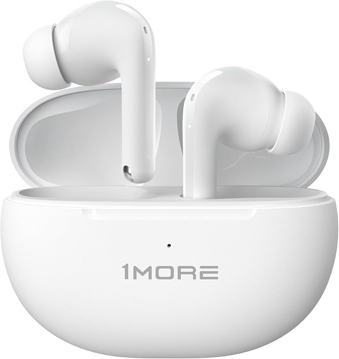 1MORE True Wireless Earbuds - Q20 Bluetooth Headphone Earbuds 30H Playback, Earphones with ANC, IPX4, Low-Latency Gaming Mode, in-Ear Earbuds with 4 Mic for Smart Phone Laptop TV Sports (White)