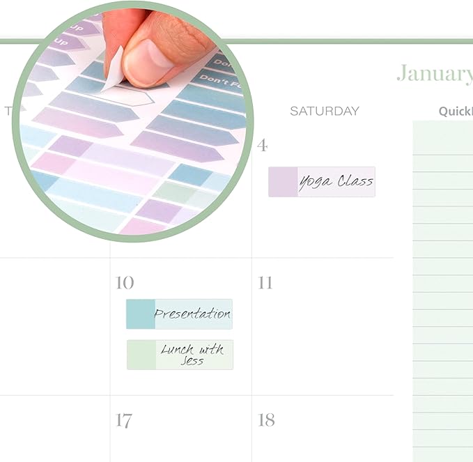 Cambridge 2025 Planner, Weekly & Monthly, 8-1/2" x 11", Large, Ombre (1731-905-25)