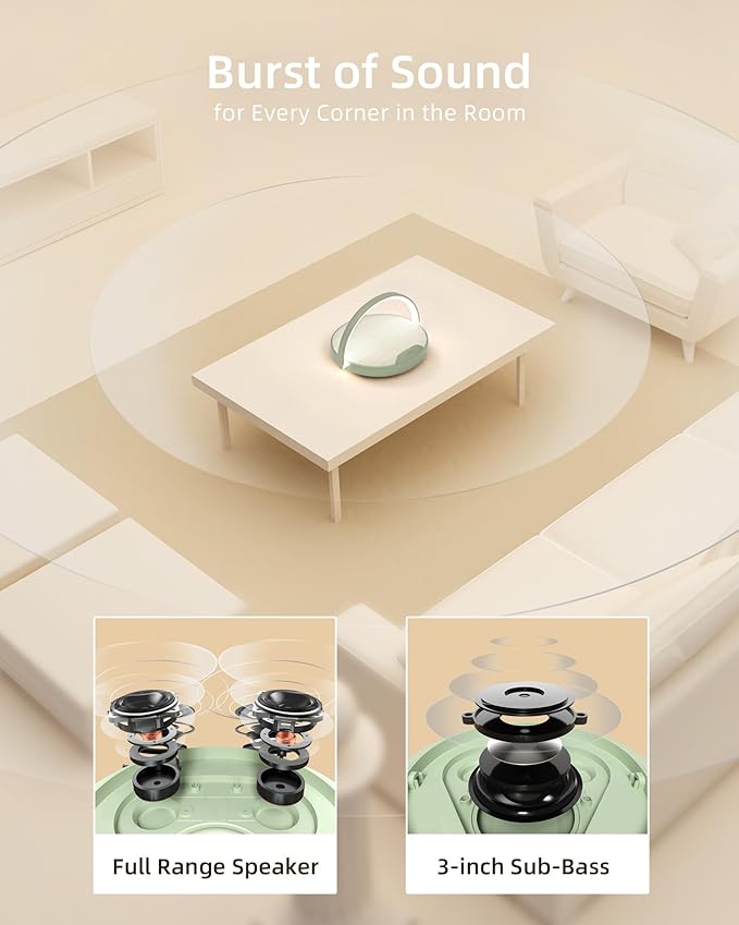 EZVALO Mothers Day Gifts for Her, Bedside Lamp with Wireless Charger, 4 in 1 Dimmable LED Night Light, Nightstand Touch Lamp, Portable Bluetooth Speaker, Birthday Gifts for Women, Men, Mom