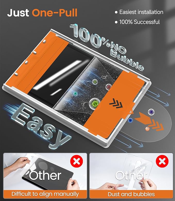 iGluz 2 Pack for iPad Pro 12.9-inch 6th/5th/4th/3th Gen.9H+ Tempered Glass Screen Protector with Easy-Install Box[12FT Military Grade Shatterproof]Apple Pencil Compatible,HD Clarity,Scratch Resistant