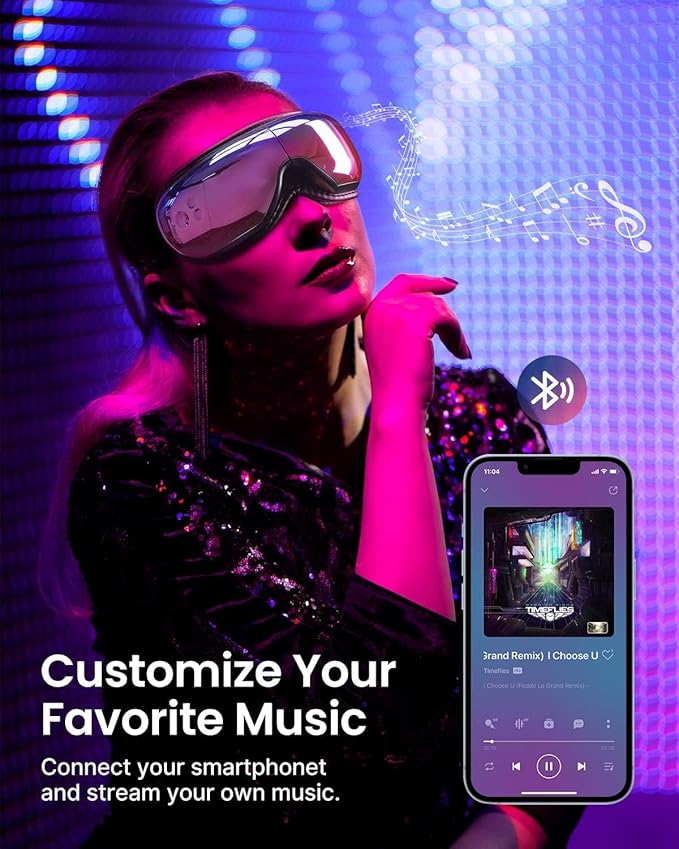 RENPHO Eyeris 1 Eye Massager with Heat, Birthday Gifts Eye Mask for Mom Dad Women Men Her Him, Smart Sleep Mask for Relax, Reduce Strain