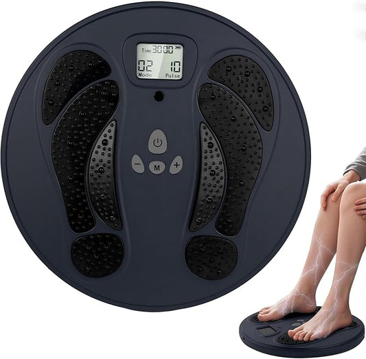 1-STEP EMS Foot Massager for Neuropathy Electronic Foot Stimulator TENS Feet Circulation Stimulator with 10 Modes 50 Intensities Electronic Muscle Stimulator