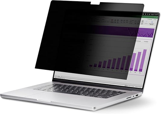 StarTech.com 13.3in Flip-Over Laptop Privacy Screen for MacBook Pro, Anti-Glare and Blue Light Reduction Privacy Filter