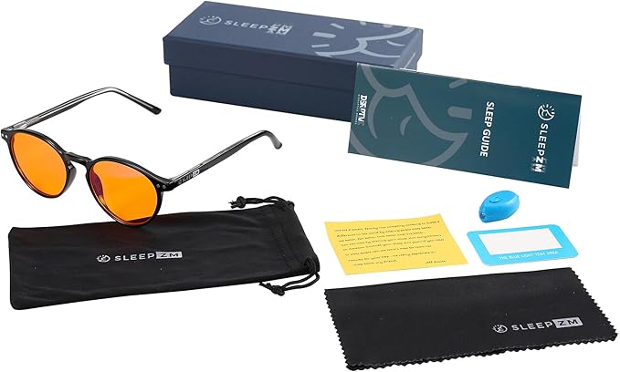 Blue Light Blocking Glasses for Women + Men - Better Sleep + Anti Eye Strain Protection - Computer Screens & Gaming